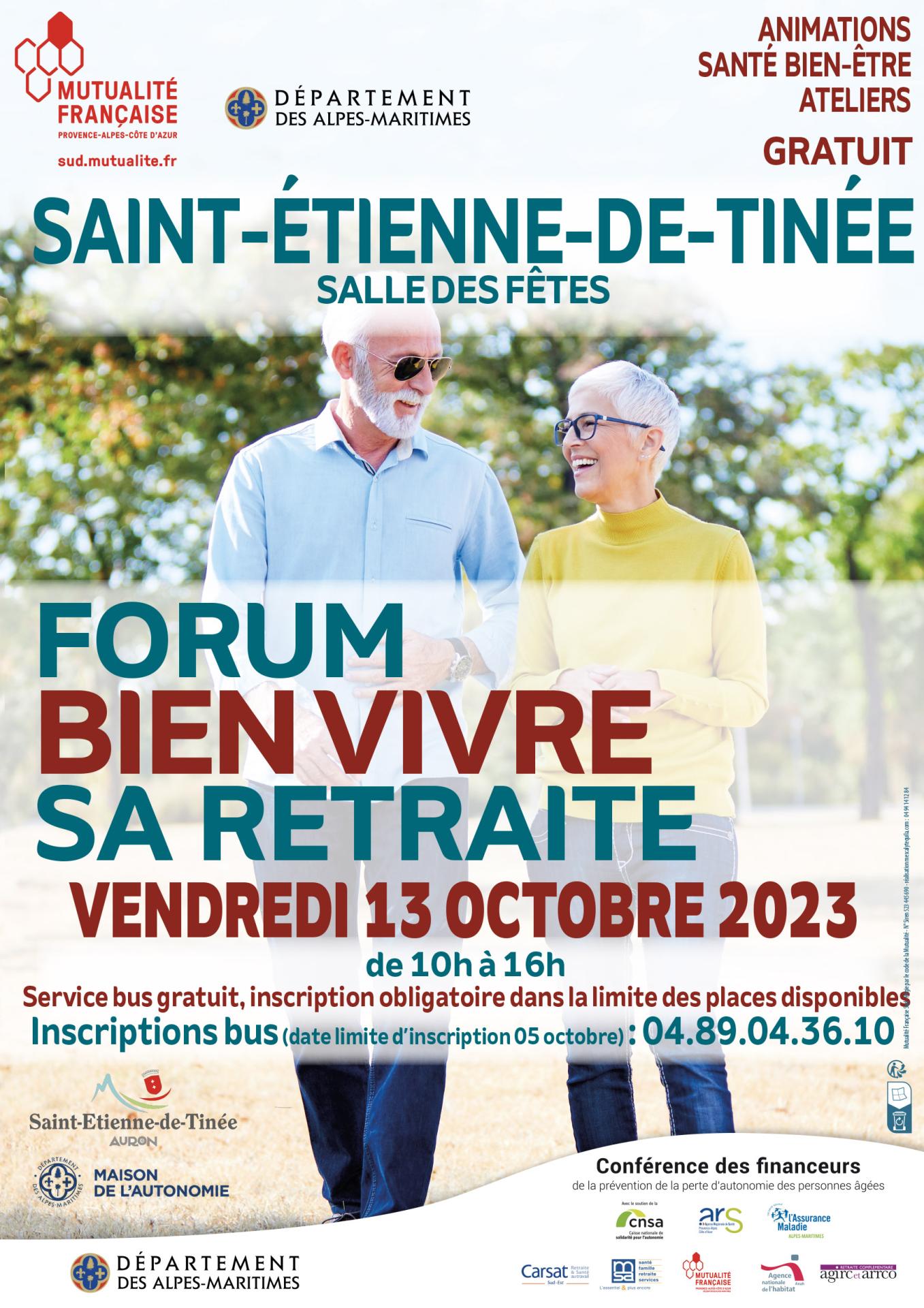 Affiche forum bien vivre sa retraite st etienne de tinee 1310 2023 1