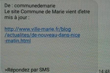 Exemple sms