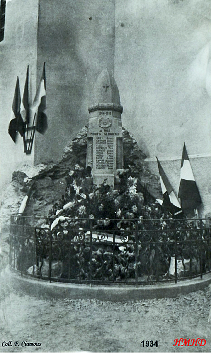 Monument aux morts 1934