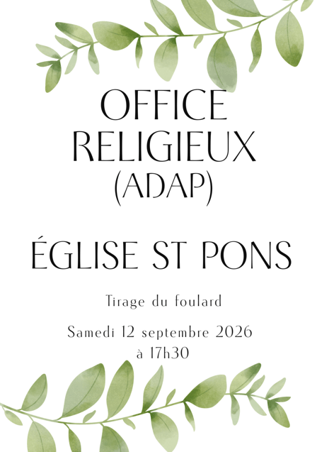 Office religieux 12 09 26